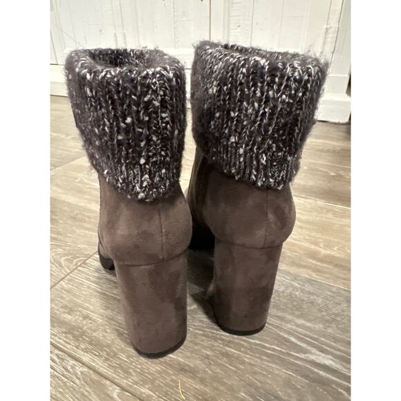 Circus by Sam Edelman Carter Knit Ankle Boots Shoes Steel Grey Women's Size 9 - Picture 4 of 6